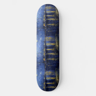 Skateboard Nuit étoilée au-dessus du Rhône