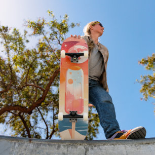 Skateboard Nuit tropicale estivale étoilée