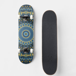 Skateboard Nuit Van Gogh Starry Abstrait Super Boho Mandala