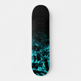 Skateboard Nuit venteuse bleu turquoise noir