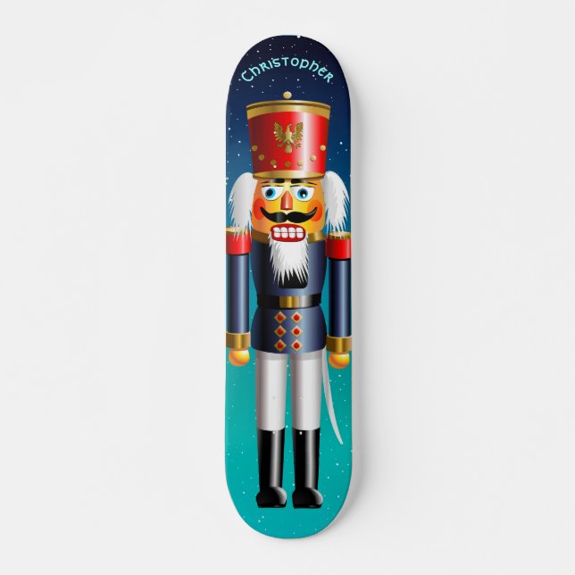 Skateboard Nutcracker Toy Soldier In Blue (Devant)