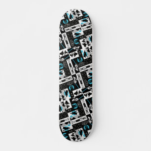 Skateboard Obi-Wan Kenobi   Jedi Icon Collage Motif