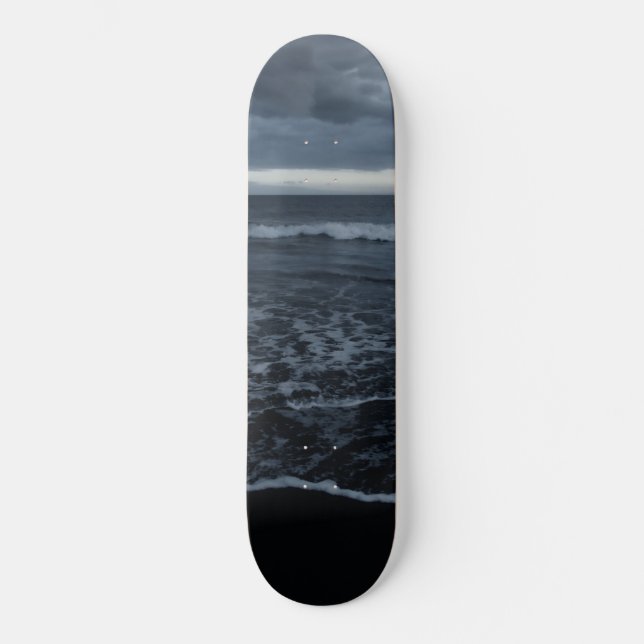 Skateboard Océan Atlantique mystique #1 #océan #mur #art (Recto)