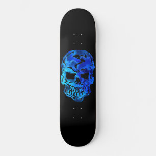 Skateboard Océan Blue Skull