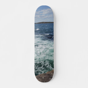 Skateboard Océan mer vagues plage eau bleu