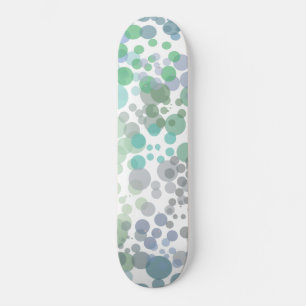 Skateboard Ocean Spray Water Drops Watercolor Art