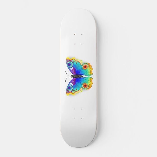 Skateboard Oeil de paon arc-en-ciel (Recto)