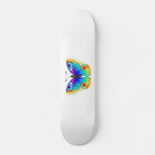 Skateboard Oeil de paon arc-en-ciel