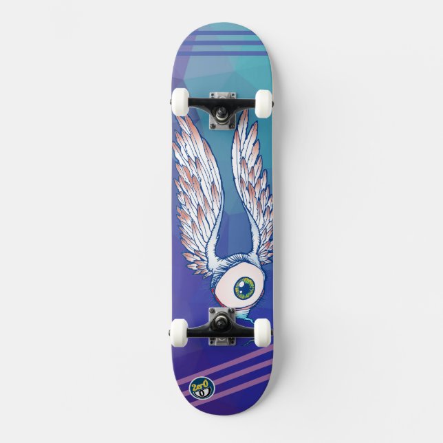 Skateboard Oeil de patinage avec ailes (Recto)
