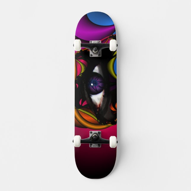 Skateboard Oeil pourpre (Recto)