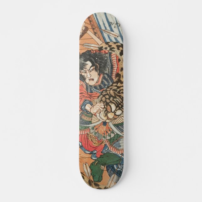Skateboard OEukiyé japonais (Devant)