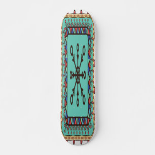 Skateboard Oeuvre Florale Décorative
