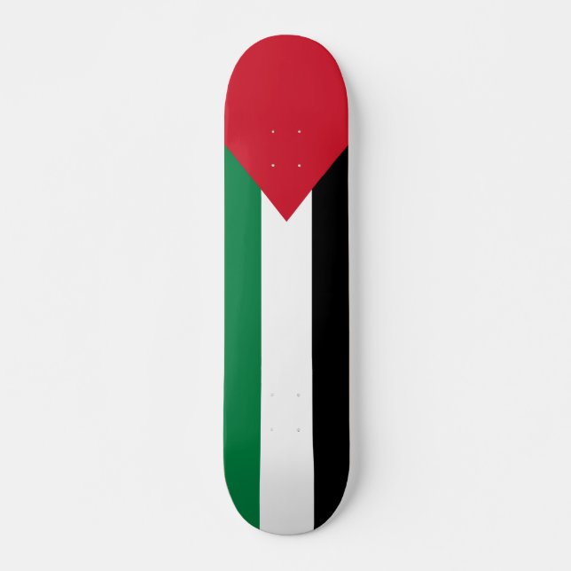 Skateboard officiellement le drapeau de l'État de Palestine (Devant)
