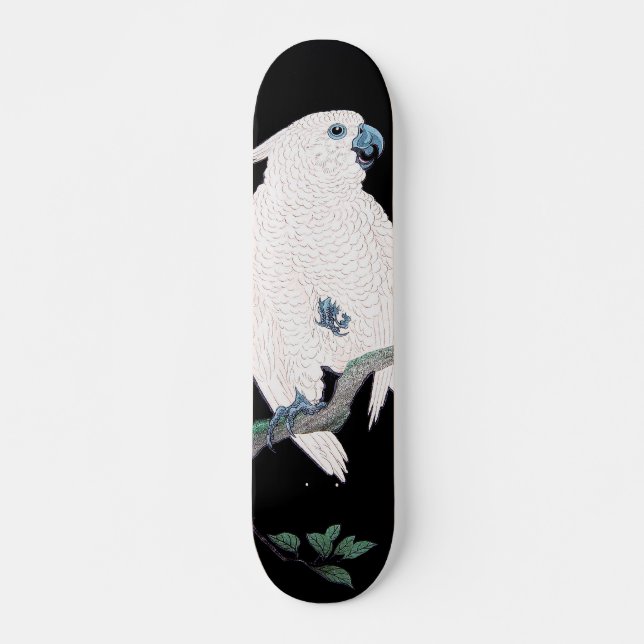 Skateboard Ohara Shoson Cockatoo et grenade ukiyo-e (Devant)