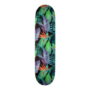 Skateboard Oiseau d'aquarelle du paradis