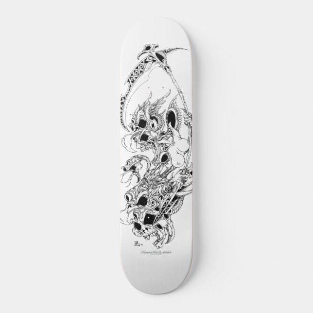 Skateboard oiseau de la mort (Recto)
