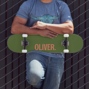 Skateboard Olive Green Nom moderne   Classique tendance