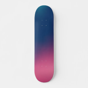 Skateboard Ombre rose bleu