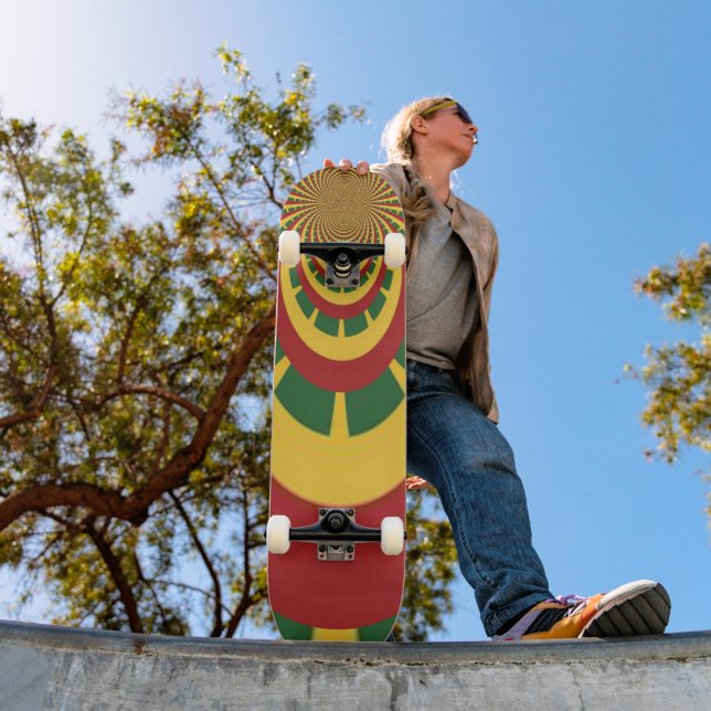Skateboard One Love, One Board : Embrace Jamaica's Vibrant Ar (Extérieur 1)