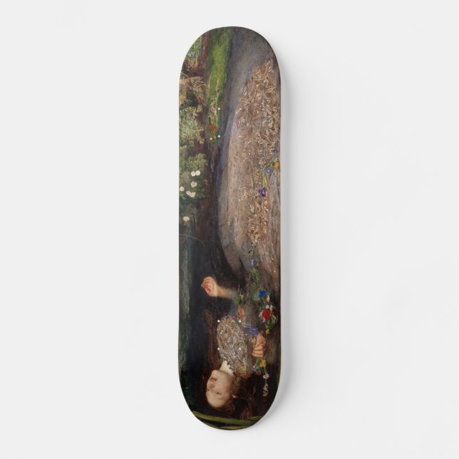 Skateboard Ophélie par John Everett Millais (Recto)
