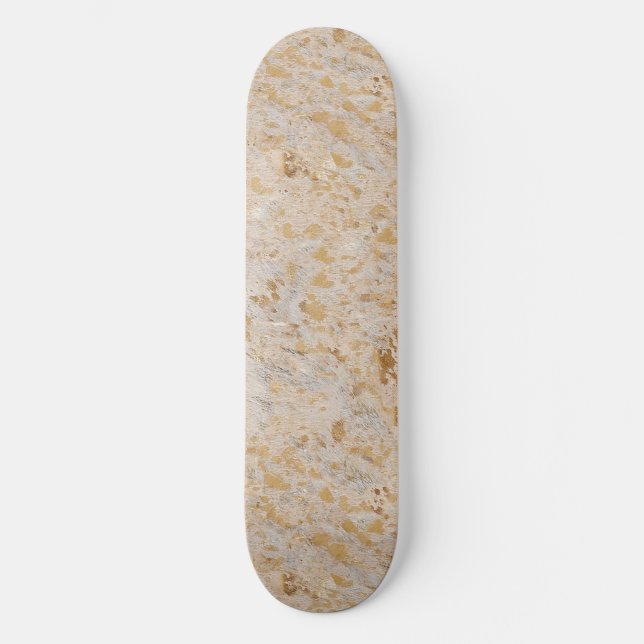 Skateboard Or Cowhide Imprimer Métal Minimal Occident (Recto)