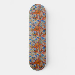 Skateboard Orange Gecko