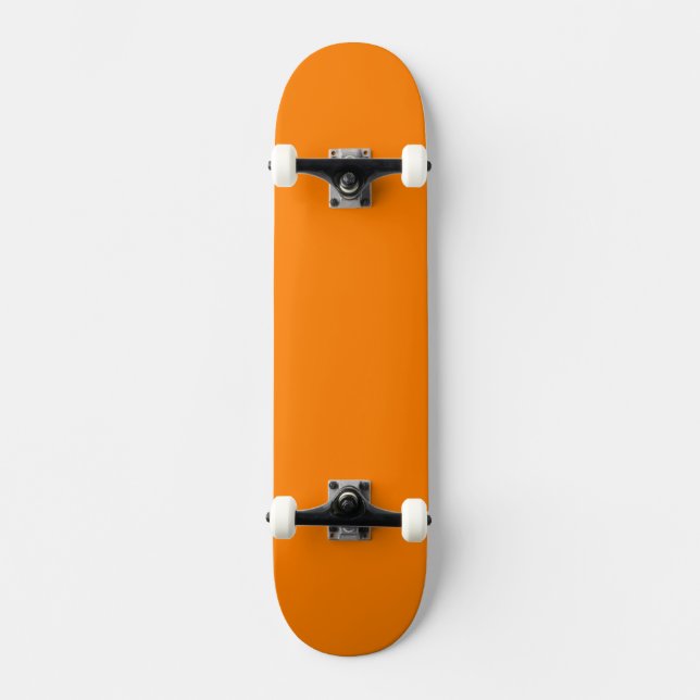 Skateboard Orange solide (Recto)