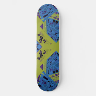 Skateboard Origami Chintz (L) Blue Indigo Olive Black
