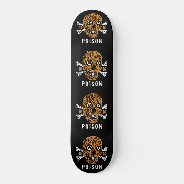 Skateboard - Os du crâne Poison (Recto)