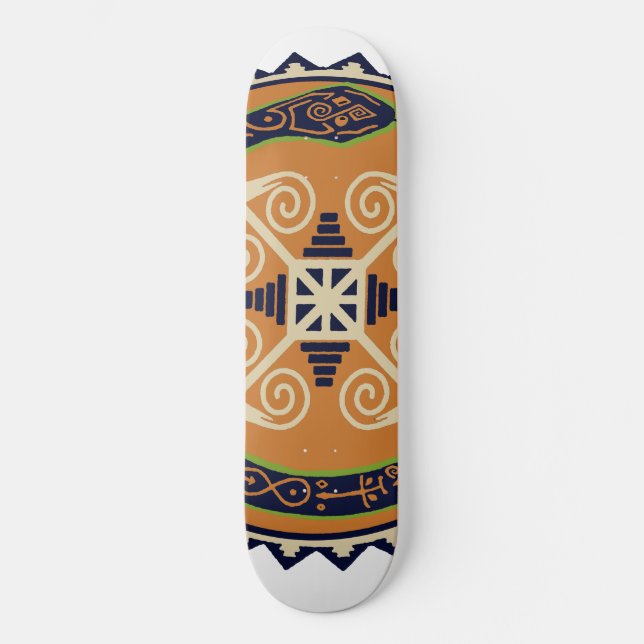 Skateboard Ouroboros serpent avec Devine Fire Wheel Skateboar (Recto)