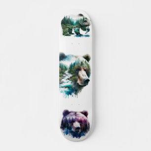 Skateboard Ours Grizzly sauvage