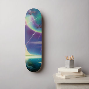 Skateboard Outta This World Abstrait