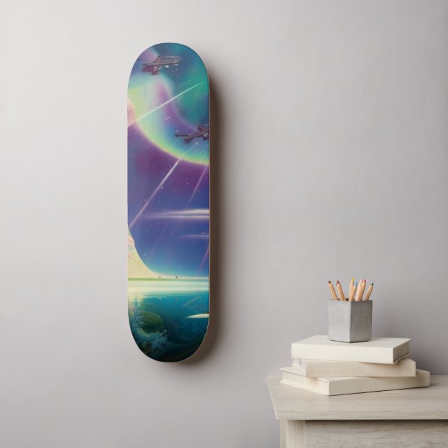 Skateboard Outta This World Abstrait (Art mural)