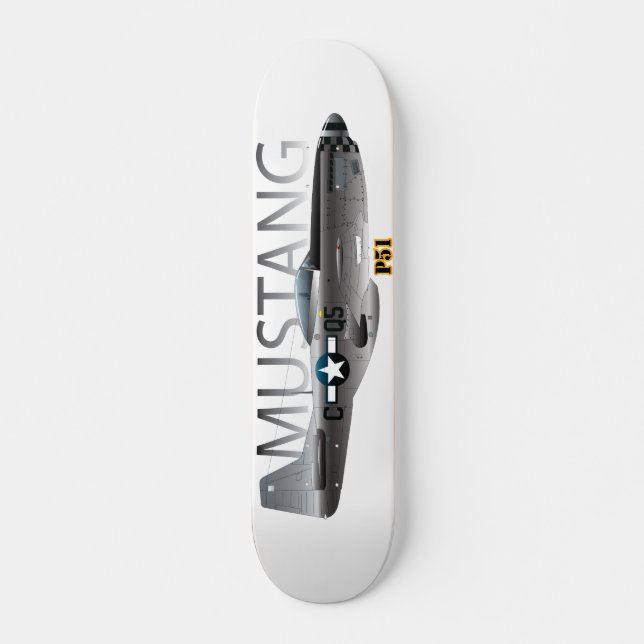 Skateboard P51 Mustang (Devant)