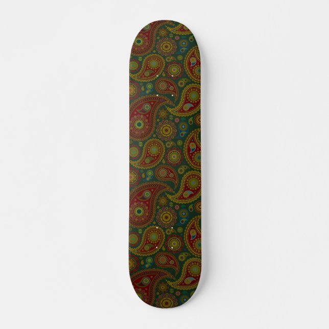Skateboard Paisley foncé (Devant)