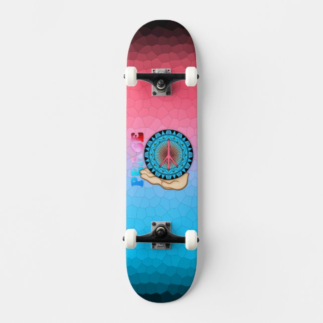 Skateboard Paix ~ Soleil (Recto)