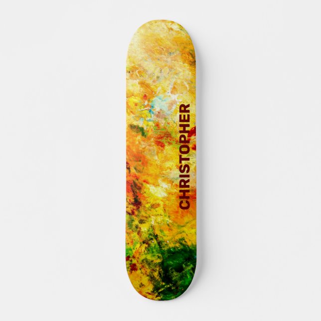 Skateboard Palette Artiste Colorée (Devant)