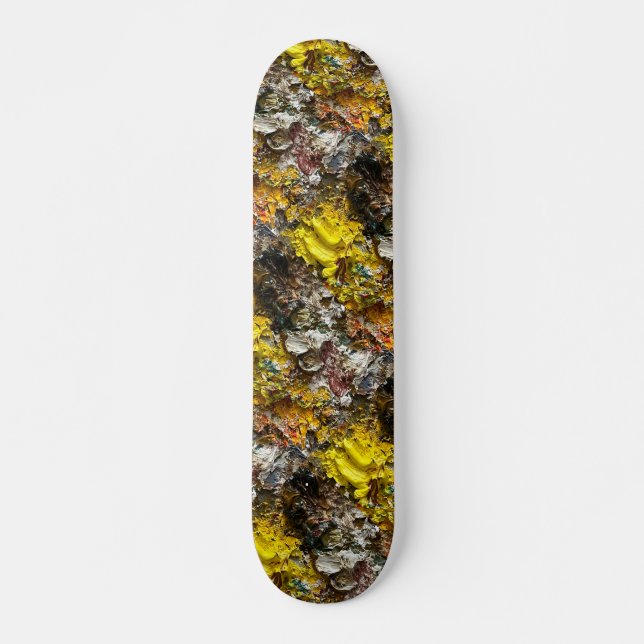 Skateboard Palette de l'artiste #1 (Devant)