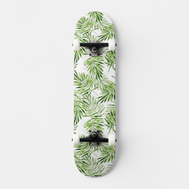 Skateboard Palmettes vertes (Recto)
