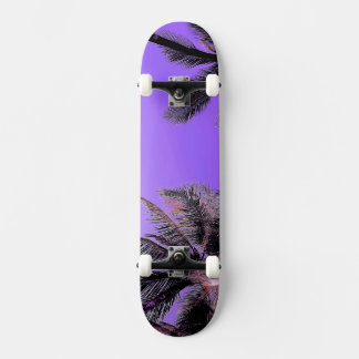 Skateboard Palmiers hawaïens skateboard, violet
