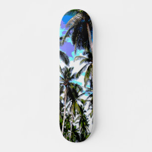 Skateboard Palmiers tropicaux. Le design à la carte.