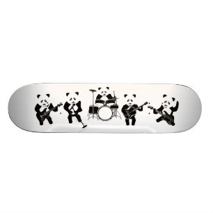 Skateboard Panda Bear Cute Band