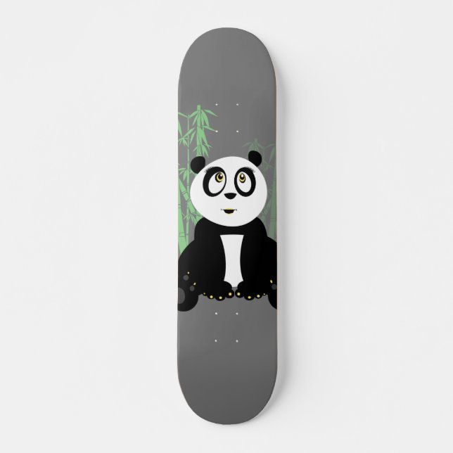 Skateboard Panda Girl - Vert (Devant)