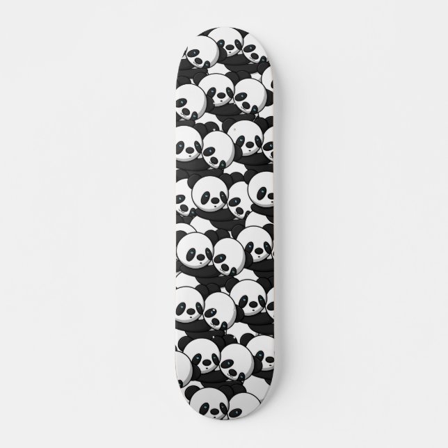 Skateboard Pandas Acasse Des Patins (Devant)