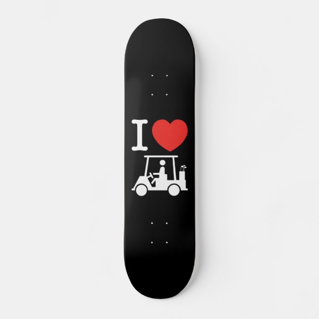 Skateboard Panier de golf I Heart (Love) (Recto)