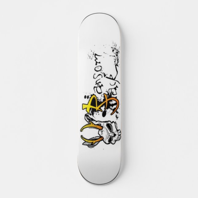 Skateboard panneau blanc de cric de rançon (Devant)