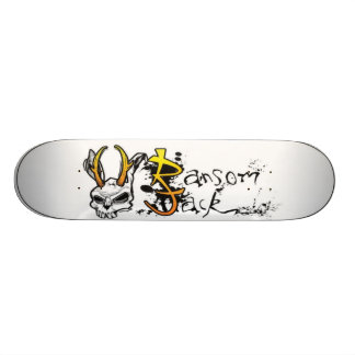 Skateboard panneau blanc de cric de rançon
