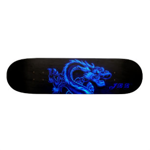 Skateboard Panneau BLEU de dragon