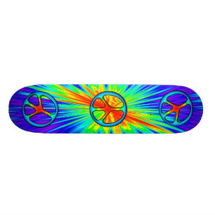 Skateboard Panneau de configuration Style Peace des années 6