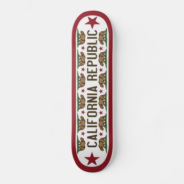 Skateboard Panneau de patin de la Californie avec l'ours de (Recto)